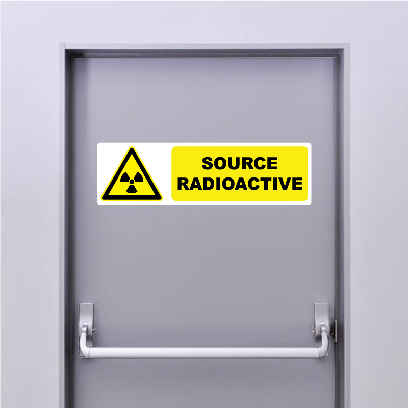 Sticker Pictogramme Danger Source Radioactive