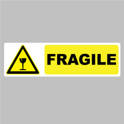 Autocollant Panneau Fragile