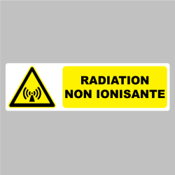 Autocollant Panneau Radiations non ionisantes