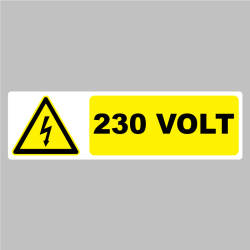 Autocollant Pictogramme Danger Electrique 230 Volt